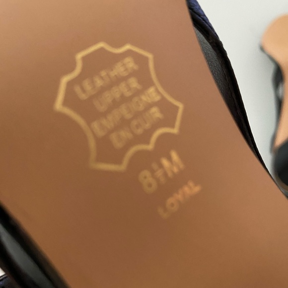 Black leather straps heel - Picture 5 of 5